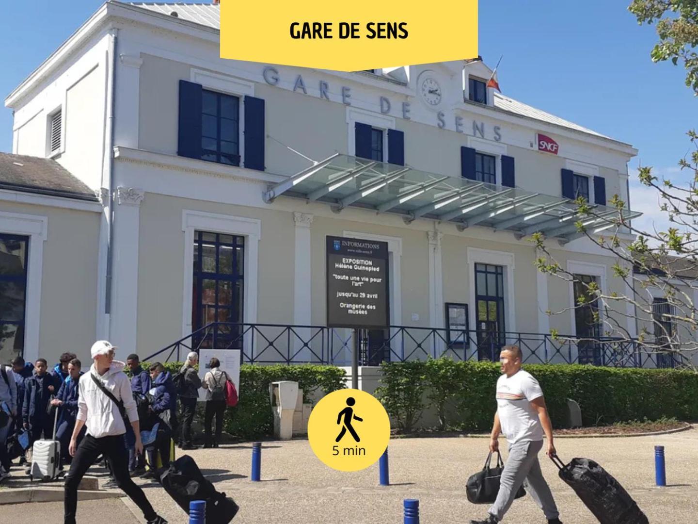 Le Subtil - Best Keys - Elegance & Confort - 2 Chambres Separees - Lit Queen Size - Smart Tv Netflix - Entre Gare & Centre Ville - A 1H De Paris - Wifi Fibre - Check-In Autonome Санс Екстериор снимка